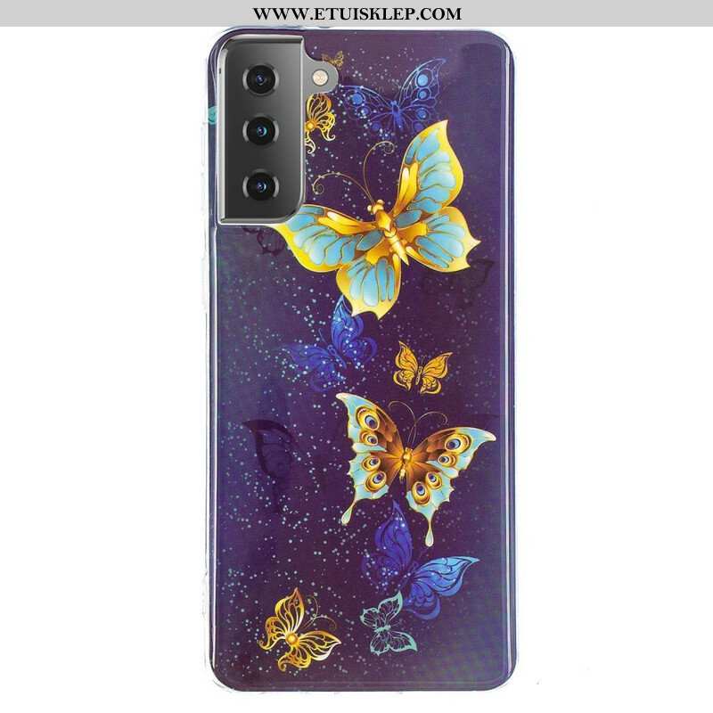 Etui do Samsung Galaxy S21 5G Seria Fluorescencyjnych Motyli